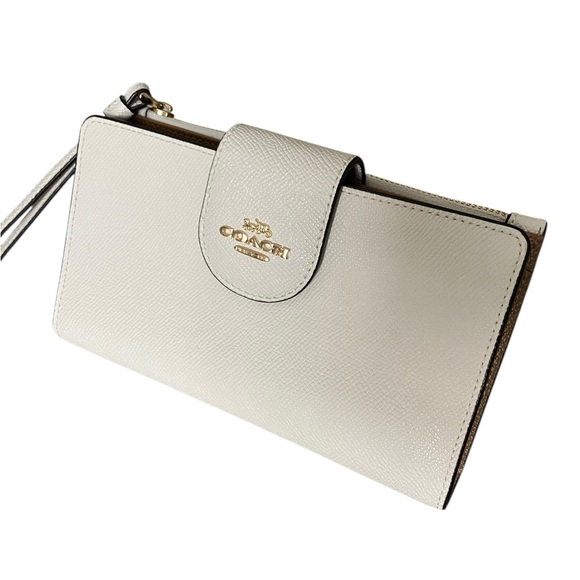 Coach Phone Wallet in Chalk Wristlet Excellent Condition! - Picture 5 of 14